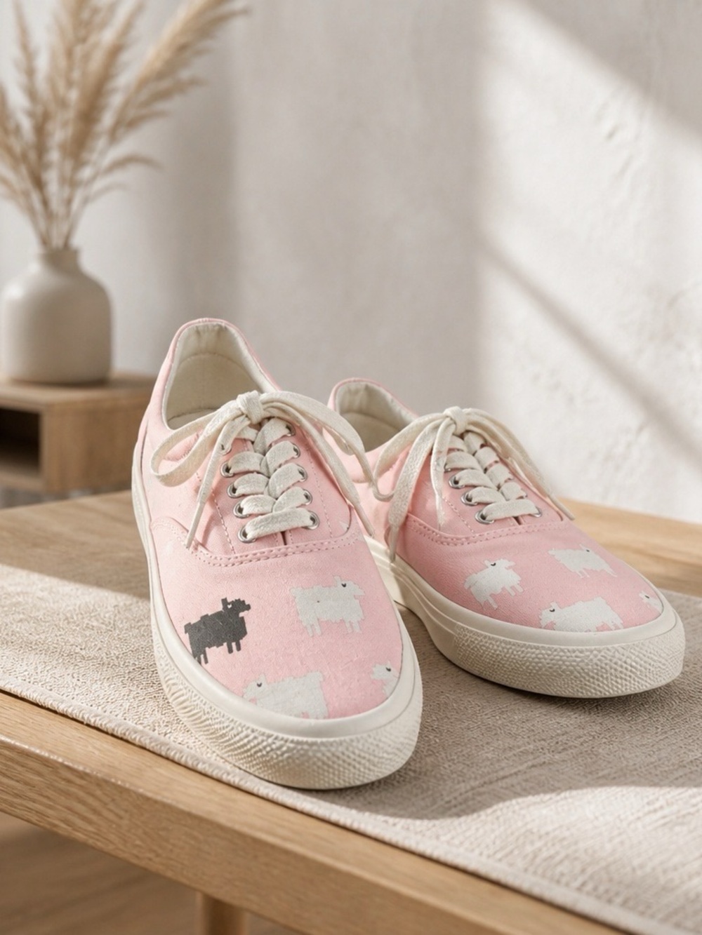 Sperry Top-Sider x Warm & Wonderful Pink Black Sheep Canvas Sneakers
Womens sz 6